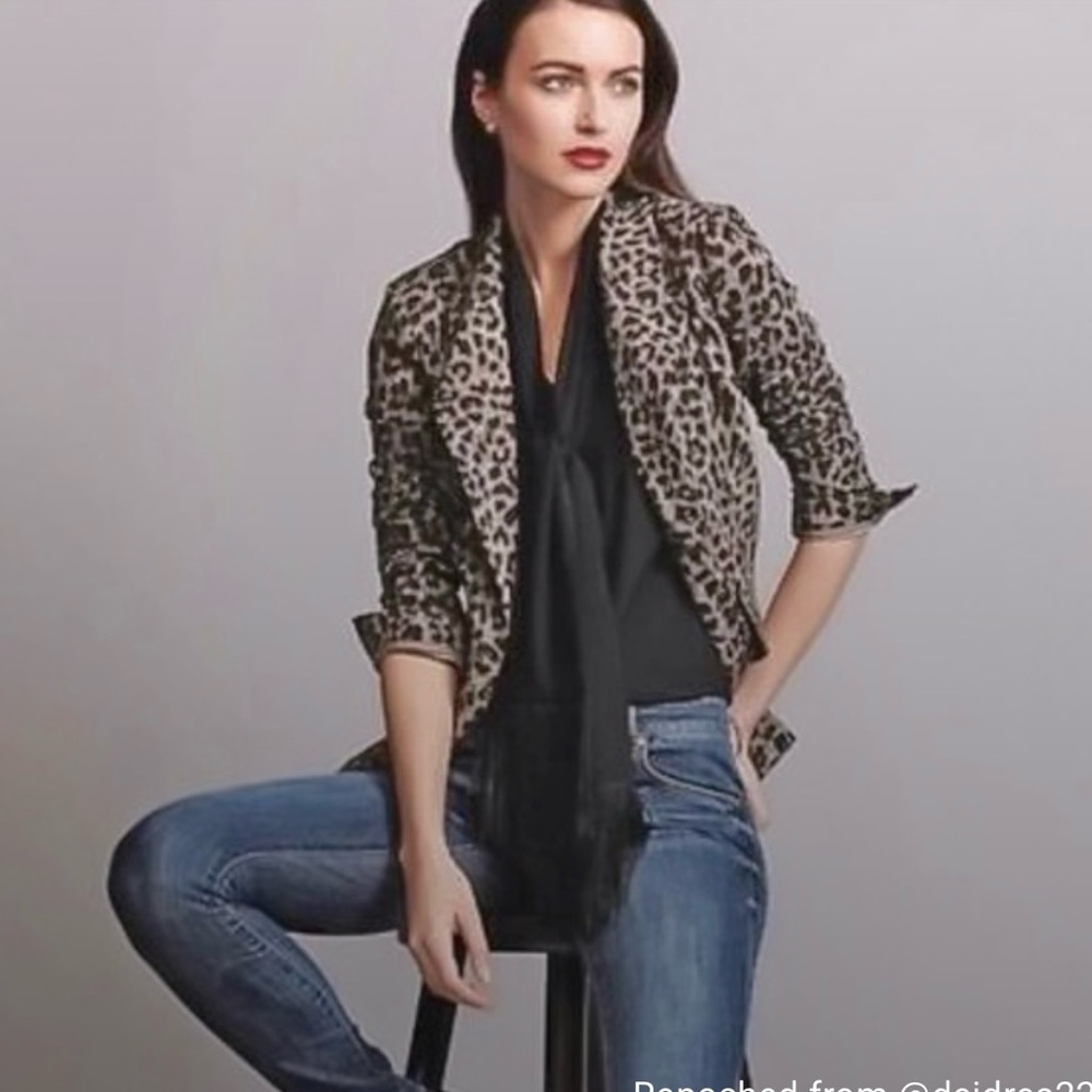 Cabi Leopard Cheetah Jacket / Blazer Sz 4
